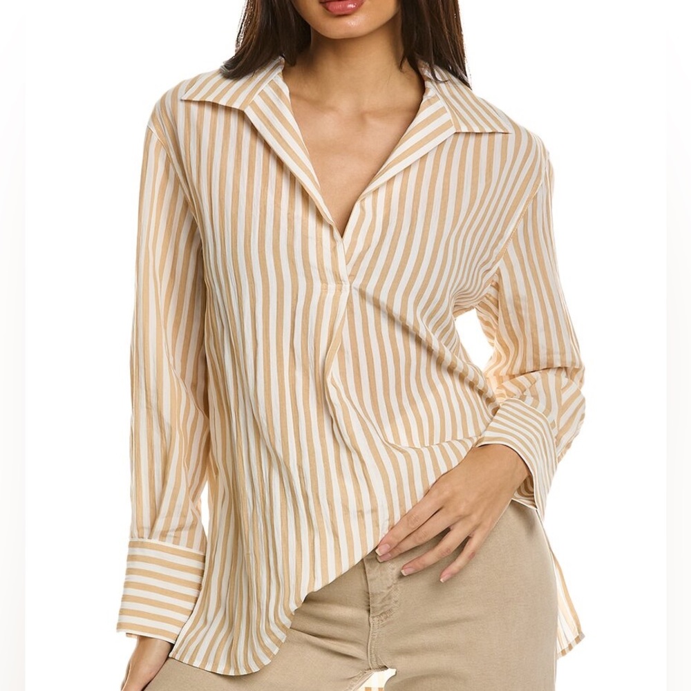 VINCE COAST STRIPED PULLOVER